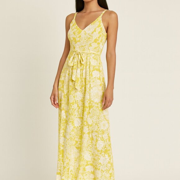 MSK Maxi Sundress Size Small Yellow EUC - Picture 1 of 9